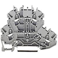 WAGO 2002-2201 Doorgangsklem 2-etages 5.20 mm Spanveer Toewijzing: L, L Grijs 1 stuk(s) - thumbnail