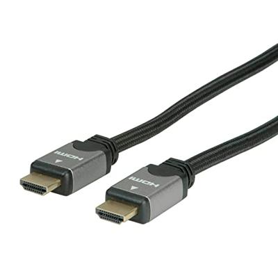 ROLINE HDMI HighSpeed kabel met Ethernet, M/M, zwart / zilver, 3 m ROLINE HDMI HighSpeed kabel met Ethernet, M/M, zwart / zilver, 3 m