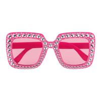 Boland Partybril bling bling felroze - thumbnail