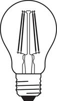 OSRAM HOMELIGHTING 4058075090569 LED-lamp Energielabel E (A - G) E27 Peer 7 W = 60 W Warmwit (Ø x l) 60 mm x 105 mm Filament / Retro-LED 5 stuk(s) - thumbnail