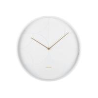 Karlsson Wandklok EchelonCircular wit - Ø 40cm - KA5948WH - thumbnail