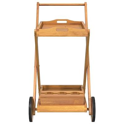 Serveerwagen 54x87x90 cm massief acaciahout