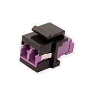 ROLINE Keystone glasvezeladapter LC/LC duplex, multimode, OM4 - thumbnail