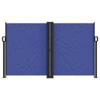 VidaXL Windscherm uittrekbaar 140x1200 cm blauw - thumbnail