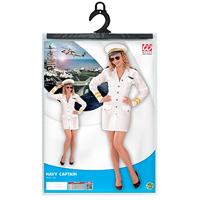 Vrouwelijke marine kapitein pakje - thumbnail