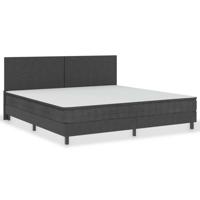 VidaXL Boxspringframe stof grijs 200x200 cm - thumbnail