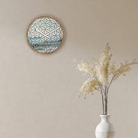 Wandklok 40 cm - Stil - Groen - Hout - "Concord" - thumbnail