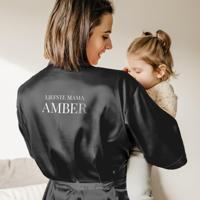 Kimono met naam - Zwart - thumbnail