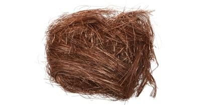 Lamettahaar Gestanst Terra Bruin