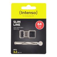 USB stick INTENSO Slim Line 64 GB Zwart - thumbnail
