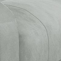 Massagestoel elektrisch fluweel lichtgrijs - thumbnail