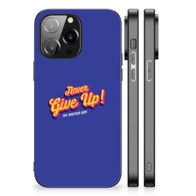 iPhone 14 Pro Max | Telefoon Hoesje | met tekst Never Give Up