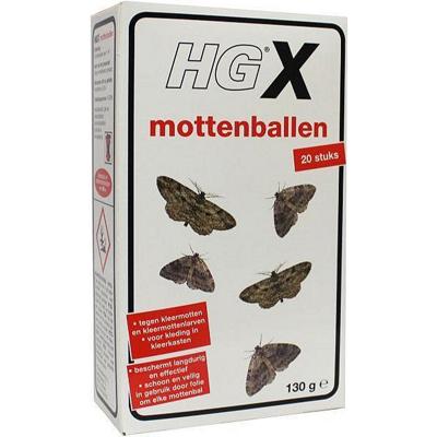 HG mottenballen 20 stuks 130 gram