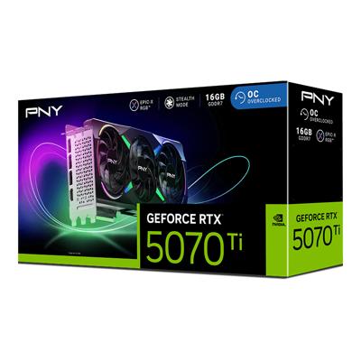 PNY - Grafische kaart - GEFORCE RTX 5070Ti - 16 GB