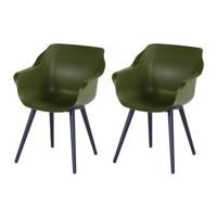 Sophie Studio dining armstoel Black / Moss - thumbnail