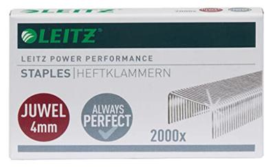 Leitz 56400000 Type nietje: JUWEL 4 mm Nietjes 2000 stuk(s) Nietcapaciteit: 12 vel (80 g/m²)