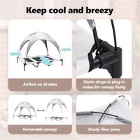 VidaXL Hondenbed zilvergrijs 122 x 93 x 106,5 cm staal - thumbnail