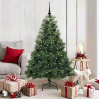 Kunstkerstboom met 150 LED met standaard Groen 150 cm PE en PVC - thumbnail