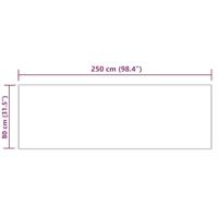 VidaXL Nep schapenvacht tapijt tafalla crème 80 x 250 cm polyester - thumbnail