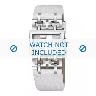 Horlogeband Festina F16303-1 Leder Wit 26mm