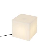 QAZQA Moderne buitenlamp wit 30 cm vierkant IP44 - Nura - thumbnail