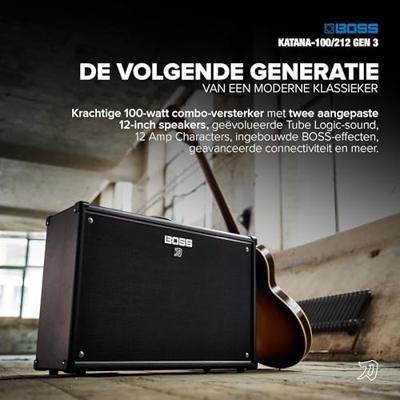 Boss Katana 100/212 Gen 3 100 Watt gitaarversterker combo