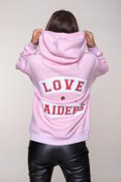 Colourful Rebel Love Raiders Hoodie  Roze Dames - Oversized Fit - Polyester - thumbnail