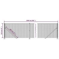 VidaXL Draadgaashek met flens 1,1x25 m groen - thumbnail