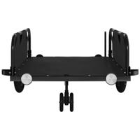 Fietstrailer oxford stof en ijzer zwart - thumbnail