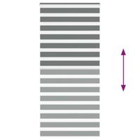 VidaXL Zebra rolgordijn 115x230 cm stofbreedte 110,9 cm donkergrijs - thumbnail