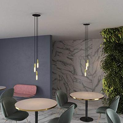 Hanglamp met 3 pendels en lichtbronnen messing met lamp - Made in Italy | Creative-Cables | Lamp kopen | Creative-Cables | Lamp kopen | Creative- | |