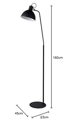 Lucide SHADI - Leeslamp - 1xE27 - Zwart