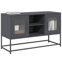 Tv-meubel 100,5x39x60,5 cm staal antracietkleurig - thumbnail