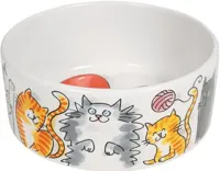 Blond Amsterdam voerbak aardewerk cat 15,5x6,5cm multi - thumbnail