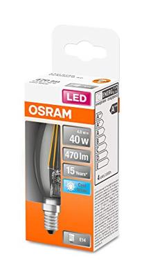 OSRAM HOMELIGHTING 4058075437142 LED-lamp Energielabel E (A - G) E14 Kaars 4 W = 40 W Neutraalwit (Ø x l) 35 mm x 100 mm 1 stuk(s) OSRAM HOMELIGHTING 4058075437142 LED-lamp Energielabel E (A - G) E14 Kaars 4 W = 40 W Neutraalwit (Ø x l) 35 mm x 100 mm 1 stuk(s)
