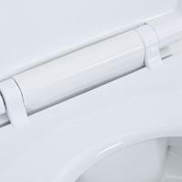 Toilet verhoogd 7 cm soft-close randloos keramiek wit - thumbnail