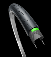 Edge Buitenband city ranger protect 28 x 1.40" / 37-622 - zwart met reflectie - thumbnail