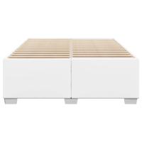 Bedframe kunstleer wit 140x190 cm - thumbnail