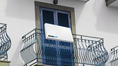 MegaSat D1 Profi-Line SAT antenne wit