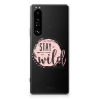 Sony Xperia 1 III Telefoonhoesje met Naam Boho Stay Wild - thumbnail