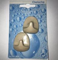 Universele handdoekhaken zelfklevend (setje van 2) beige - thumbnail