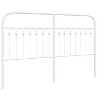 Hoofdbord 160 cm metaal wit - thumbnail