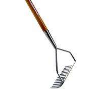 Beugelhark 24 cm met houten steel 160 cm - thumbnail