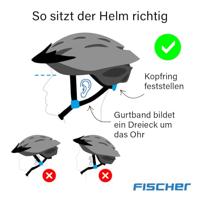 FISCHER FAHRRAD Urban Montis Fietshelm Blauw Confectiemaat: L/XL Hoofdomvang: 58-61 cm - thumbnail