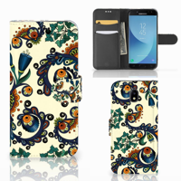 Wallet Case Samsung Galaxy J5 2017 Barok Flower - thumbnail
