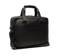 Chesterfield - Manhattan - Lederen Laptoptas - 15 inch - Schoudertas - Zwart - thumbnail