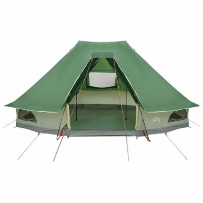 Familie Tipi Tent met dak Groen 466 x 310 x 240 cm