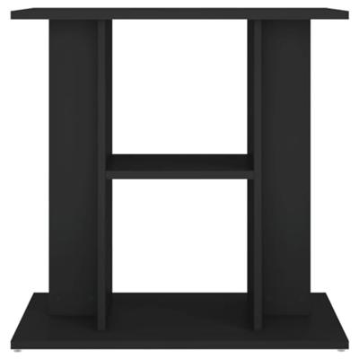 Aquariumstandaard 60x30x60 cm bewerkt hout zwart - thumbnail