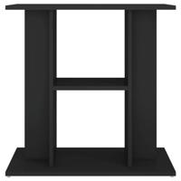 VidaXL Aquariumstandaard 60x30x60 cm bewerkt hout zwart - thumbnail