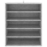 Schoenenkast 60x35x70 cm spaanplaat betongrijs - thumbnail